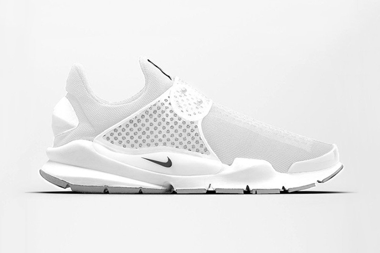 nike sock dart white