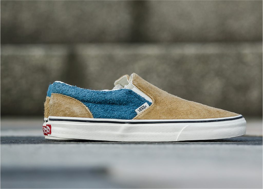 tan fuzzy vans