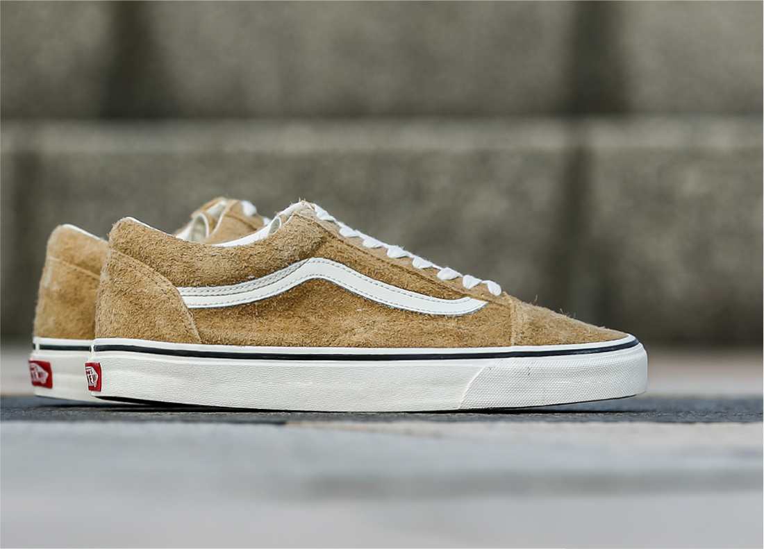 tan fuzzy vans