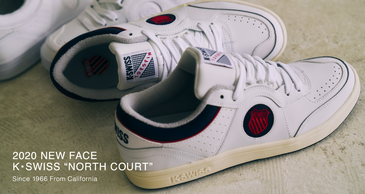 2020 NEW FACE K・SWISS “NORTH COURT” Since 1966 From California ...