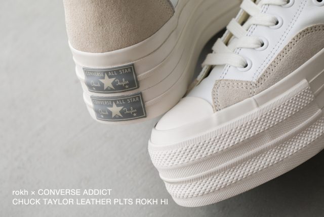 rokh × CONVERSE ADDICT “CHUCK TAYLOR LEATHER PLTS